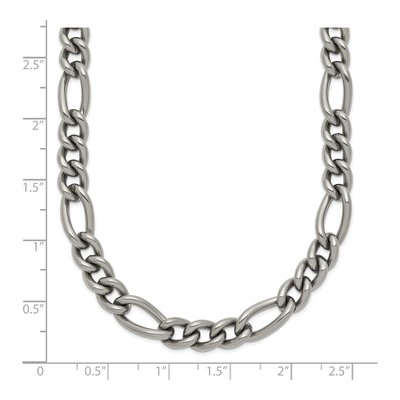 Men's Titanium 7mm Figaro Chain – view 7