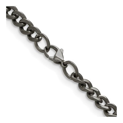 Men's Titanium 5.5mm Curb Chain – view 4