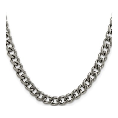 Men's Titanium 7.5mm Curb Chain – view 3