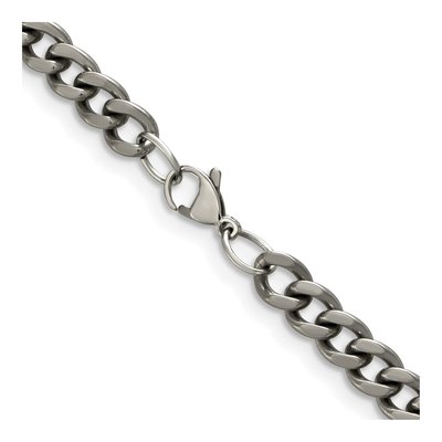Men's Titanium 7.5mm Curb Chain – view 4