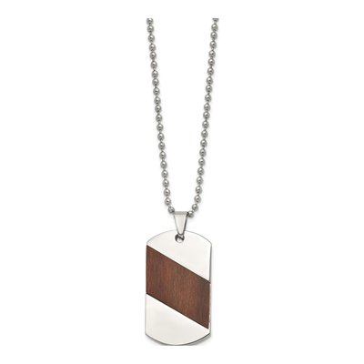 Titanium Dog Tag Pendant Necklace – view 3