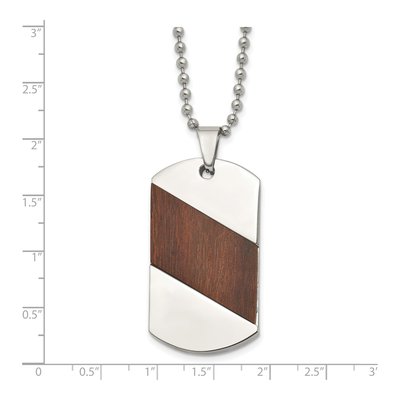 Titanium Dog Tag Pendant Necklace – view 4