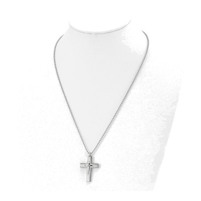 Titanium Cross Pendant Necklace – view 4