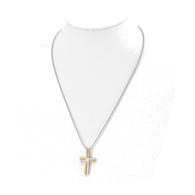 Titanium Cross Pendant Necklace – view 4