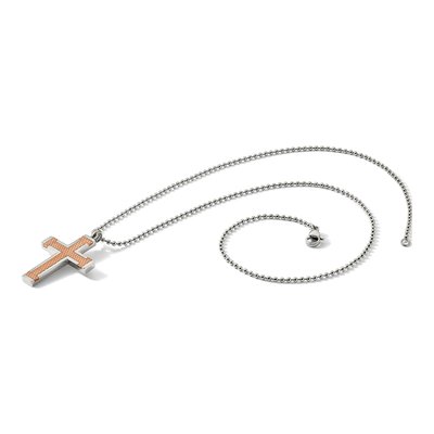 Titanium IP Cross Pendant Necklace – view 6