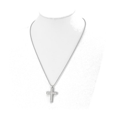Titanium Cross Pendant Necklace – view 4