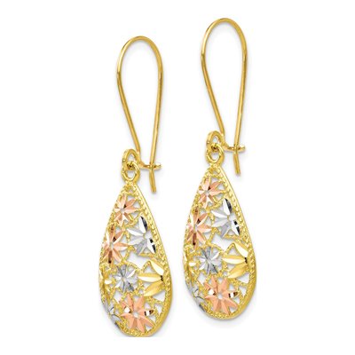 10K Yellow Gold Dangle Earrings – view 3