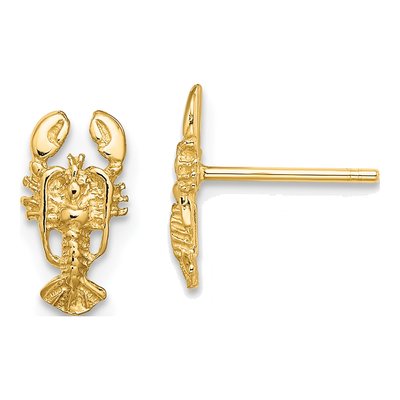 14K Yellow Gold Mini Stud Earrings