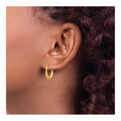 14K Yellow Gold Hoop Earrings – view 4