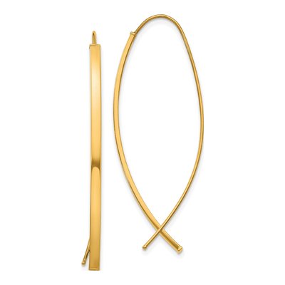 14K Yellow Gold Threader Earrings