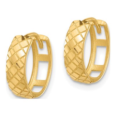 14K Yellow Gold 13mm Hoop Earrings – view 2