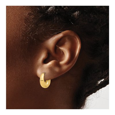 14K Yellow Gold Hoop Earrings – view 3