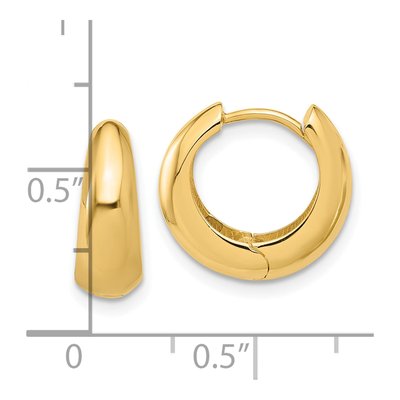 14K Yellow Gold Hoop Earrings – view 4