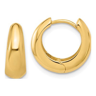 14K Yellow Gold Hoop Earrings