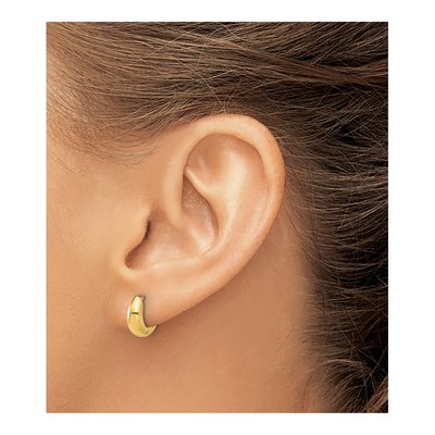 14K Yellow Gold Hoop Earrings – view 3