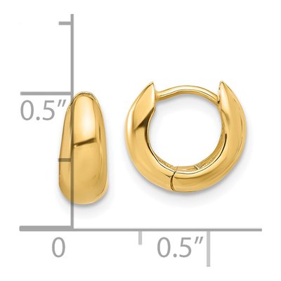 14K Yellow Gold Hoop Earrings – view 4