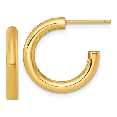 14K Yellow Gold 20mm C- Hoop Earrings