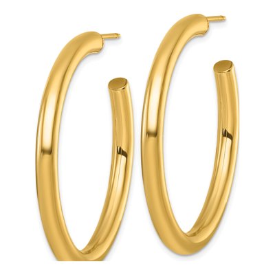 14K Yellow Gold 45mm C- Hoop Earrings – view 3