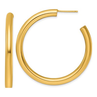 14K Yellow Gold 45mm C- Hoop Earrings
