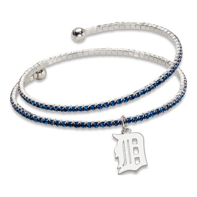 Detroit Tigers Brass Crystal Bracelet