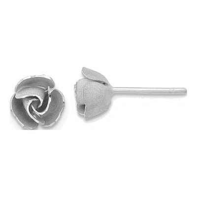 14K Yellow Gold Diamond-Cut Button Stud Earrings