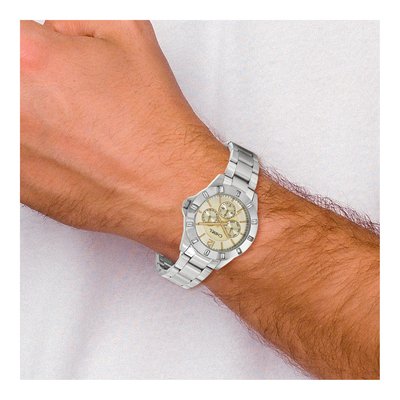 Men's Chisel Stainless Steel Champagne Dial Watch – view 4