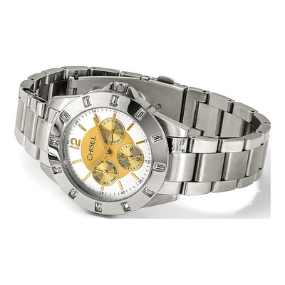 Men's Chisel Stainless Steel Champagne Dial Watch – view 6