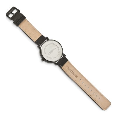 Matte Black Ip-Plated Green Dial Watch – view 3