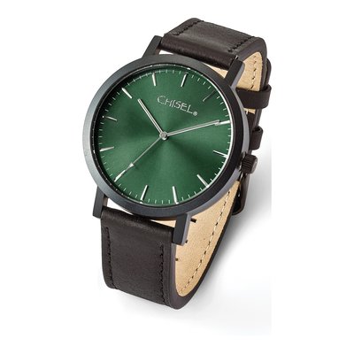 Matte Black Ip-Plated Green Dial Watch – view 6