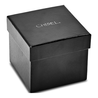 Stainless Steel Chisel Black Dial Pocket Watch – view 2
