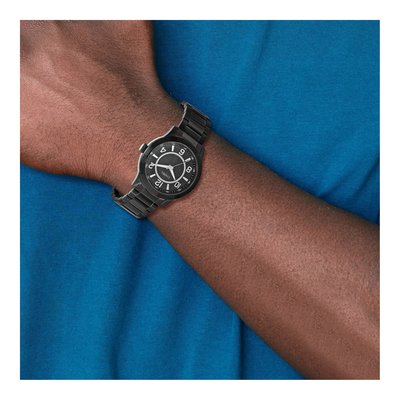 Mens Chisel Stainless Steel Black Ip-Plated Dial Watch – view 3