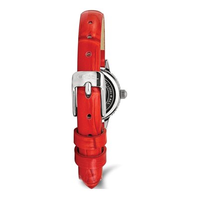 Women's Chisel Red Leather Watch with MOP Dial – view 4