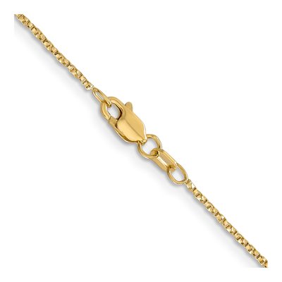 14K Yellow Gold 0.95mm Twisted Box Chain – view 5