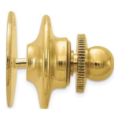14K Yellow Gold Men's Oval Tie Tac – view 3