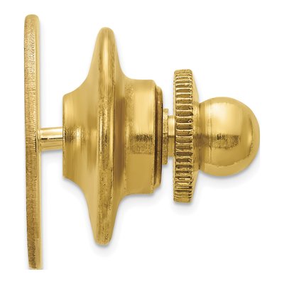 14K Yellow Gold Men's Circular Tie Tac – view 3