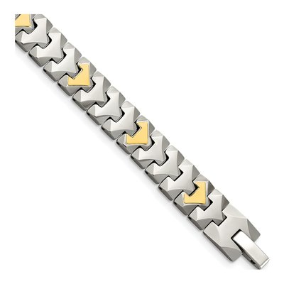 Black Tungsten Chevron Bracelet