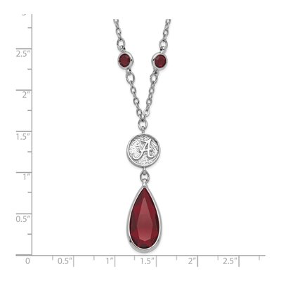 University of Alabama Brass Crystal Of Necklace – view 4