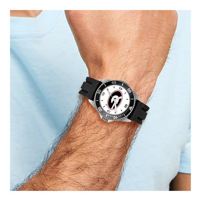 Georgia Bulldogs Men's Silicone Strap Quartz Watch – view 3