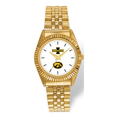 University of Iowa Men's Gold-Tone Quartz Watch – view 2