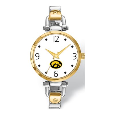University of Iowa Ladies Two-Tone Watch Bracelet