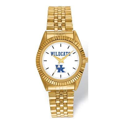 Kentucky Wildcats Men's Gold-Tone Quartz Watch