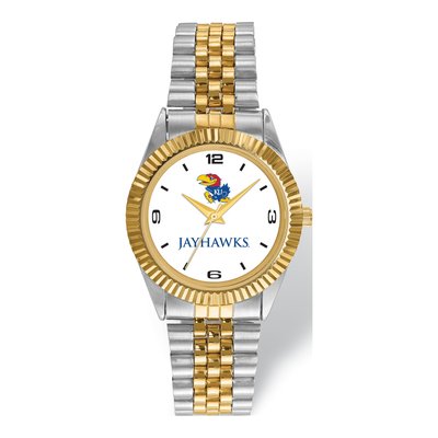 Kansas Jayhawks Men's Two-Tone Quartz Watch
