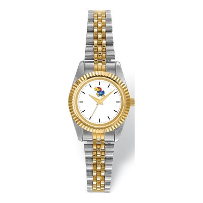 University of Kansas Ladies Two-Tone Quartz Watch – view 2