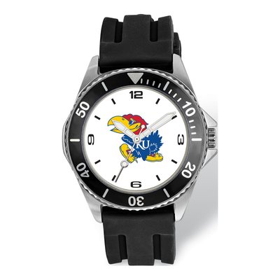 Kansas Jayhawks Men's Silicone Strap Quartz Watch – view 2