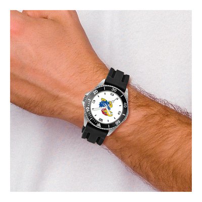 Kansas Jayhawks Men's Silicone Strap Quartz Watch – view 3