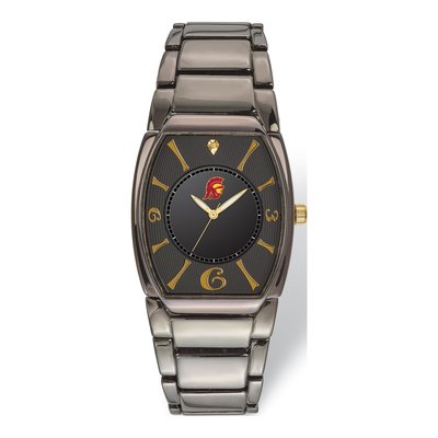 USC Trojans Black-Plated Executive Quartz Watch