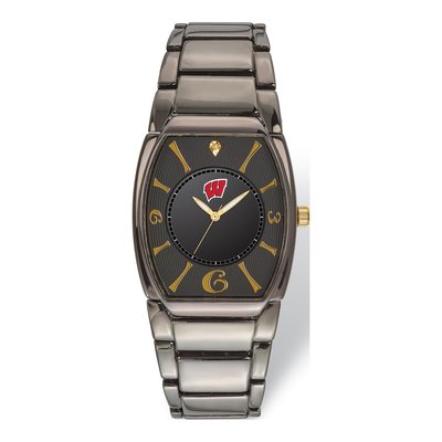 University of Wisconsin Black Quartz Watch – view 2
