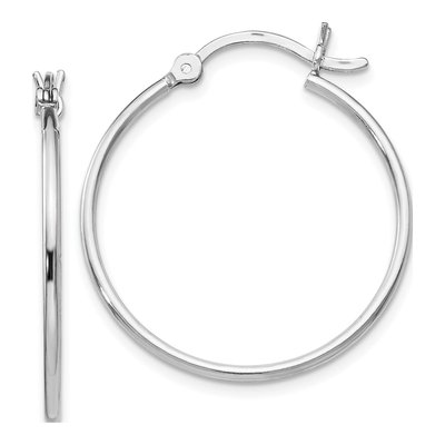 Sterling Silver 27mm Hoop Earrings