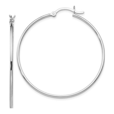 Sterling Silver 40mm Hoop Earrings
