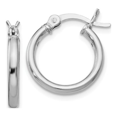 Sterling Silver 15mm Hoop Earrings